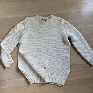 Zara knit sweater, cream white, size M